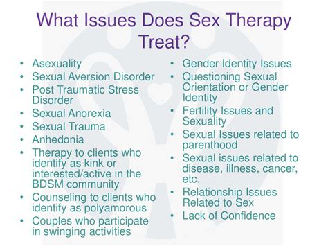 Sex Therapy And Online Sex Therapy Ppt Download