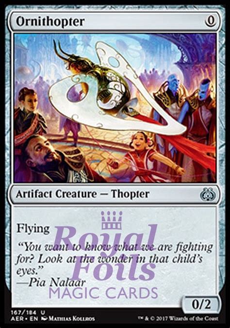 1x Foil Ornithopter Aer Mtg Aether Revolt Uncommon Mint Artifact