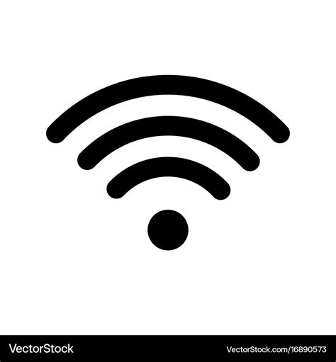 Wifi Technology Symbol Wireless And Icon Vector Image