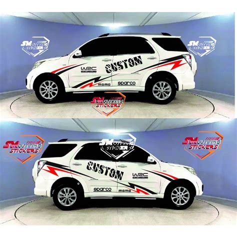 Jual Stiker Mobil Terios Terbaru Cutting Stiker Mobil Terios New Custom