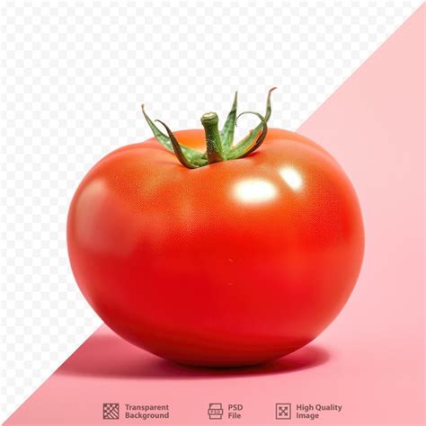 Un Tomate Rojo Con Fondo Blanco Y Un Fondo Rojo Con Fondo Blanco