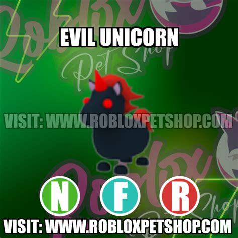 Evil Unicorn NEON FLY RIDE Adopt Me