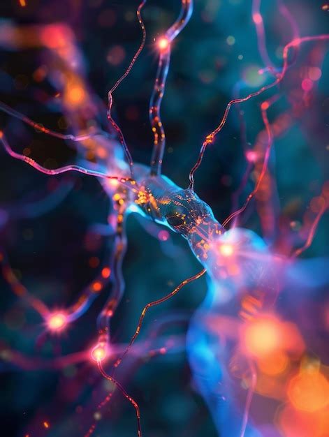 Network Of Nerve Cells Premium Ai Generated Image