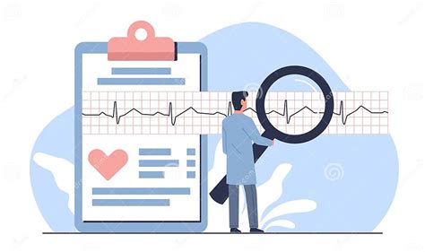 Diagnosing Cardiovascular Disease Doctor Looks At Cardiogram Through