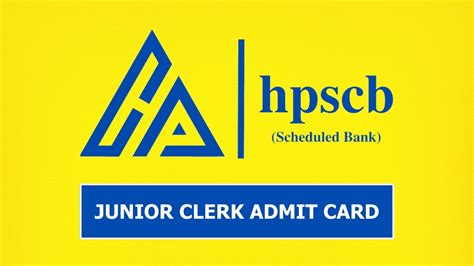 HPSCB Admit Card 2024 Junior Clerk Online Exam Date Check Paper