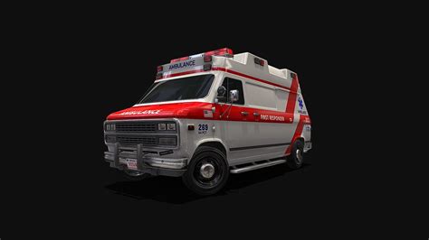 Old Ambulance van - Low Poly model - Download Free 3D model by Daniel ...