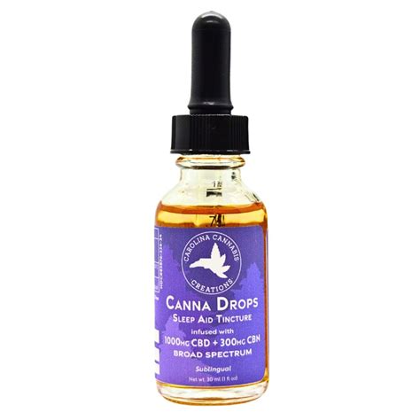 Canna Drops Sleep Aid Cbdcbn Tincture Carolina Cannabis Creations