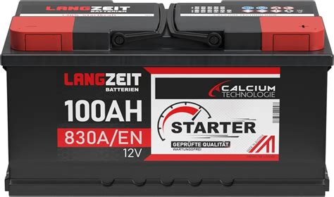 Langzeit Lead Acid Autobatterie Ah V A En Startleistung