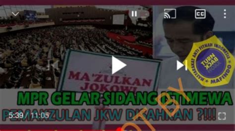 Cek Fakta Benarkah Mpr Gelar Sidang Istimewa Sahkan Pemakzulan Jokowi