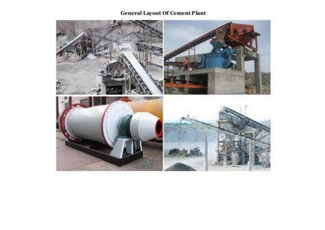 General layout of cement plant