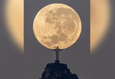 Fotógrafo faz registro da lua nas mãos do Cristo Redentor TVBV ONLINE