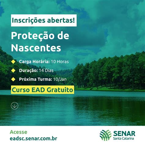 Portal de Educação a Distância do Senar SC está as inscrições