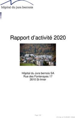 RRaappppoorrtt dd aaccttiivviittéé 22002200 Hôpital du Jura bernois