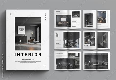 Interior Design Brochure Template Stock Template | Adobe Stock