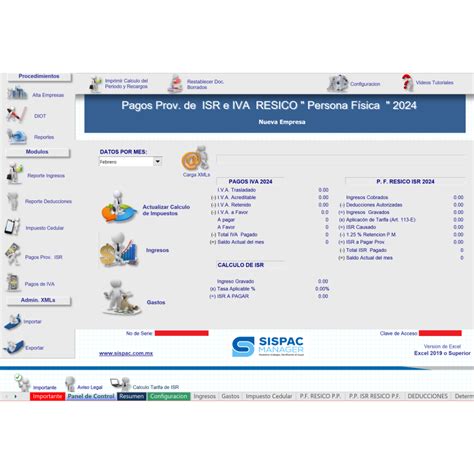 Calculadora Isr E Iva Pagos Provisionales Personas Físicas Y Morales 2024
