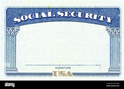 Printable Blank Social Security Card Template - Printable Form, Templates and Letter