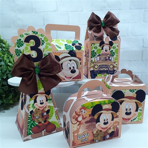 Kit Festa Personalizado Caixas Mickey Safari Elo