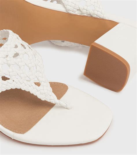 Sarah White Crochet Mule Sandals London Rebel