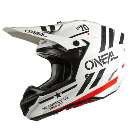 Мотошлем ONEAL 5SRS Polyacrylite Helmet SURGE V 23 черный белый