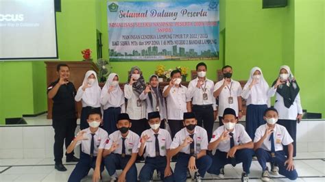 Siswa Mtsn Bandar Lampung Ikuti Sosialisasi Seleksi Nasional Peserta