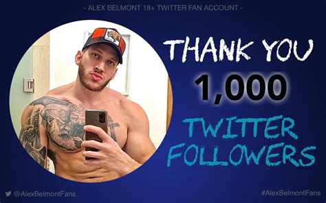 Alex Belmont Fans On Twitter Woohoo The First Milestone Has Been