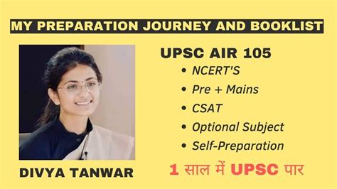 Upsc Topper Divya Tanwar Shares Her Upsc Booklist Resources