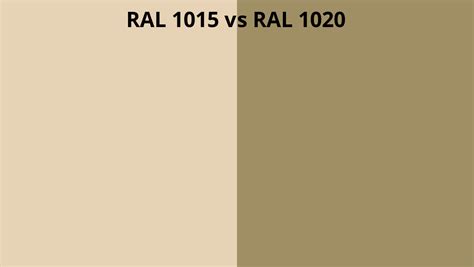 RAL 1015 Vs 1020 RAL Colour Chart UK