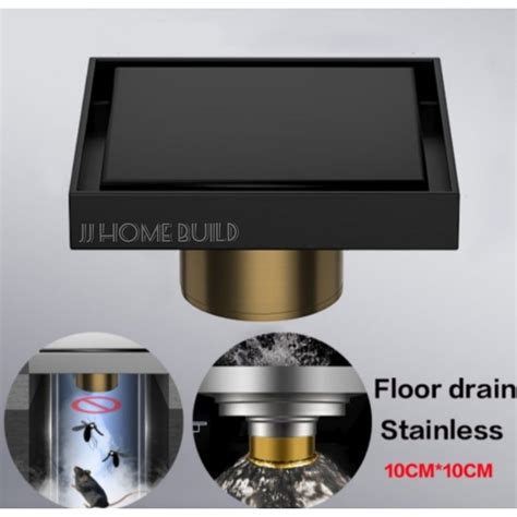 Jual Smart Floor Drain Stainles SUS 304 Black Hitam Saringan Got Anti