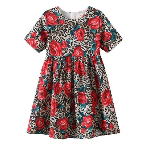 M Dchen Kleid Sommer Marke Rose Blume Prinzessin Kleid Baby