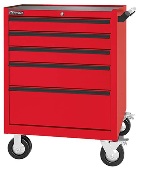 Kennedy 29 5 Drawer Maintenance Pro™ Roller Cabinet K2000 Series Red