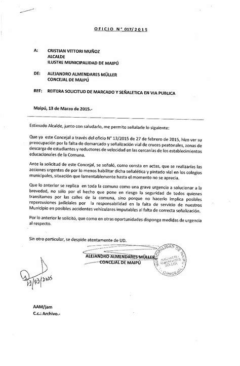 Pdf Oficio Reitera Urgente Necesidad De Demarcaci N Y Se Al Tica En