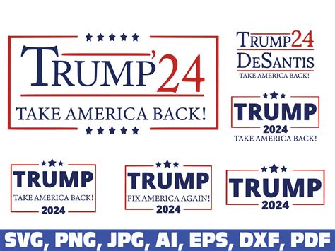 Trump 2024 Svg Trump 2024 Png Take America Back Etsy