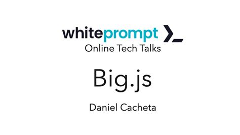 Bigjs Online Tech Talk Youtube