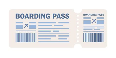 Boarding Pass Vector Art Icons And Graphics For Free Download