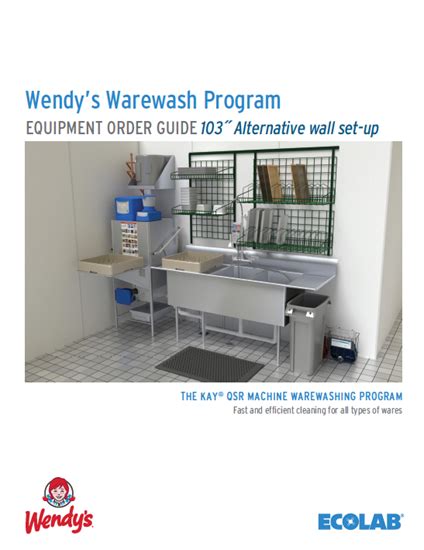 Ecolab Literature Ordering Portal Wendy S Warewash Install Program