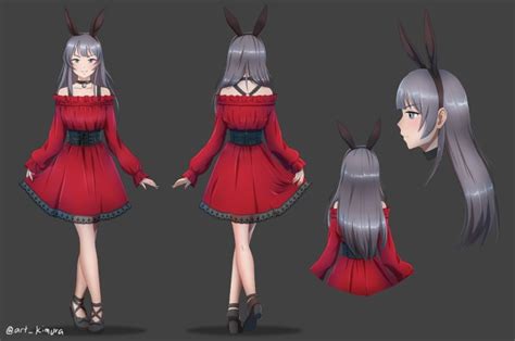 Draw Anime Character Model Art For Live2d And Vtuber By Iyanda Avatar