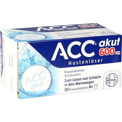 Delivery Service From Germany ACC Acute 600 Effervescent Tablets 20 Pcs