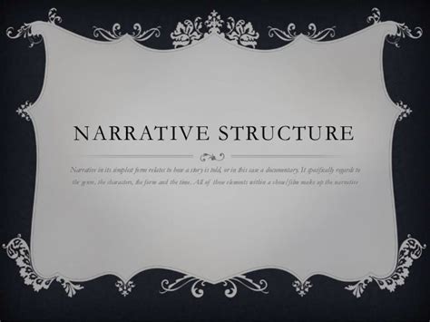 Narrative structure