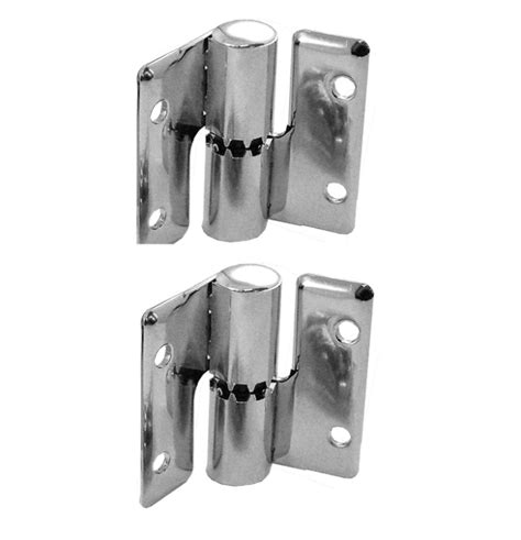 Surface Mounted Hinge Set Chrome Plated