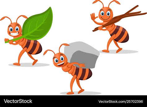 Ants Carrying Leaves Drawing