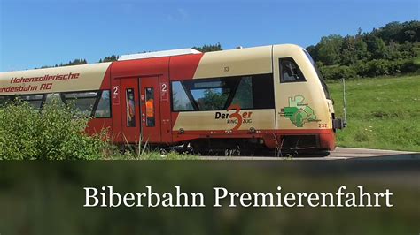 Biberbahn Premierenfahrt Hzl Stockach Mengen Ablachtalbahn