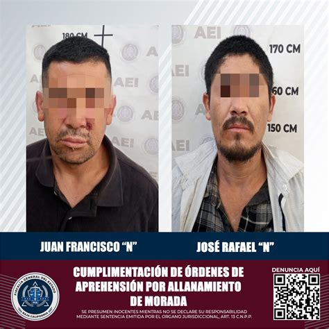 Captura Fiscal A A Dos Hombres Por Allanamiento De Morada