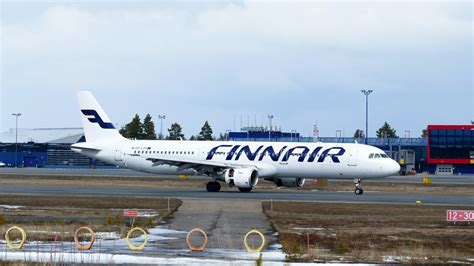 K Finnair A Oh Lzd Landing At Oulu Efou Youtube