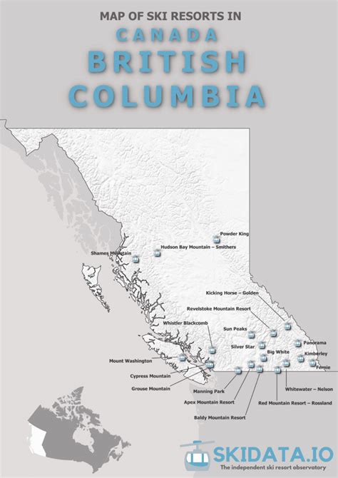 Map Of Ski Resorts In British Columbia