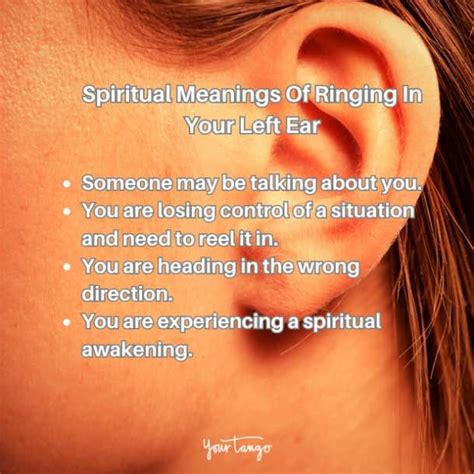 What Ringing In Your Left Ear Means Spiritually Artofit