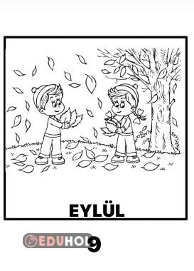 Aylar Etkinliği Eylül Boyama Eduhol Etkinlik İndir Oyun Oyna