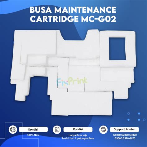 Busa Waste Ink Tank MC G02 Sponge Maintenance Cartridge MCG02 Printer