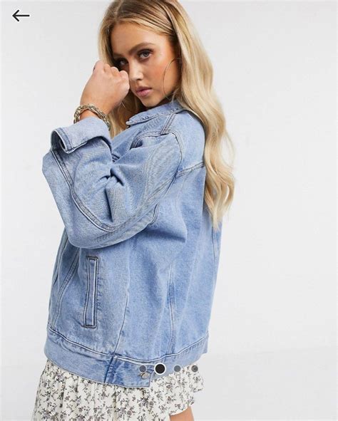 Miss Guided Oversized Denim Jacket Women S Fashion Coats Jackets And