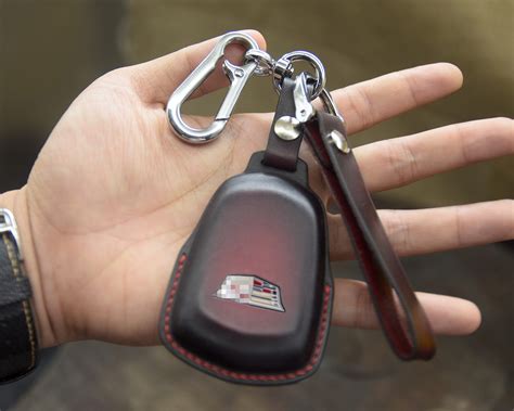 Leather Key Fob Cover For Cadillac Escalade Ct Xt Cts Etsy Uk