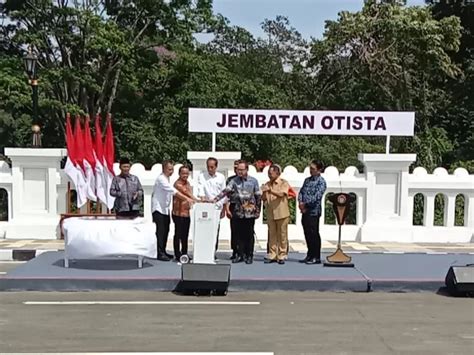 Presiden Jokowi Resmikan Jembatan Otista Ssa Kota Bogor Resmi Berlaku